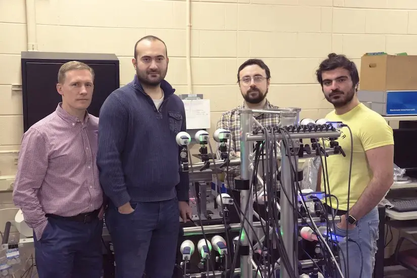 researchers with the MPV-800