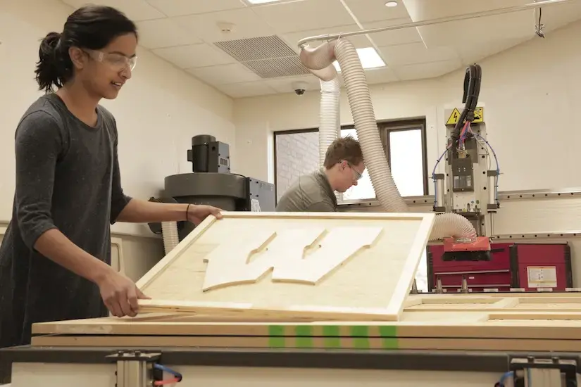 Gopika Senthilkumar in the makerspace