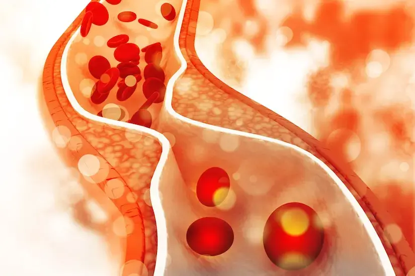 cholesterol plaque in artery