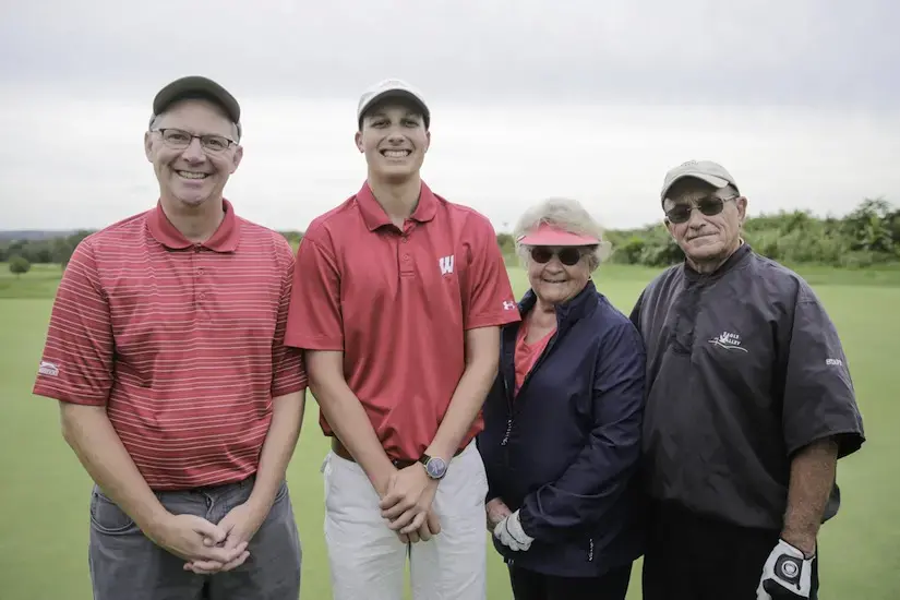 Dick and Betty Streich at golf event