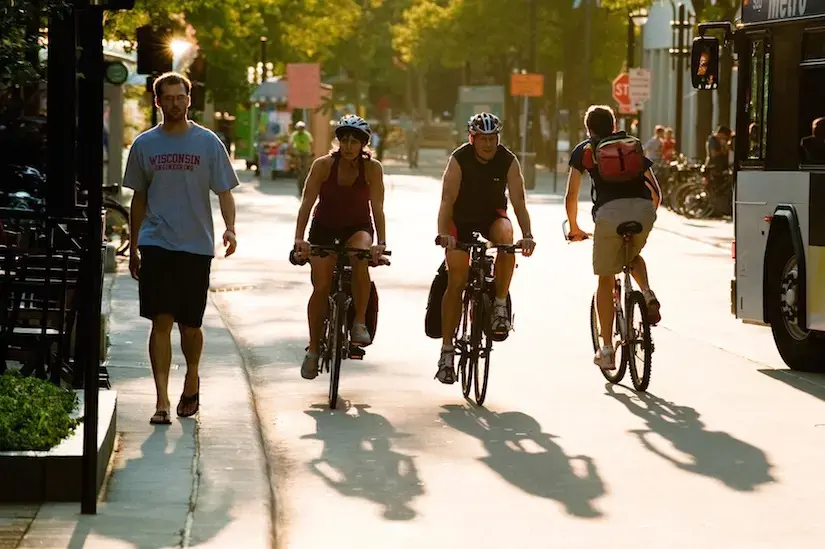 pedestrians and bicyclists