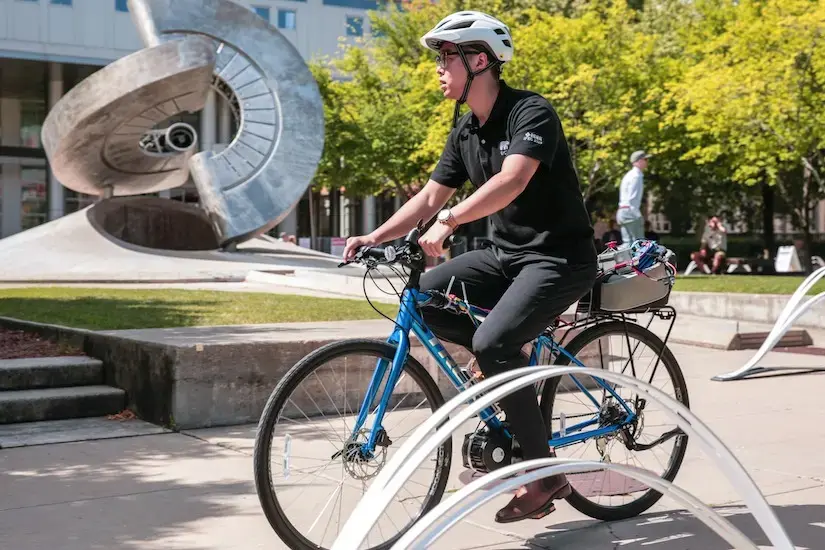 Student participating in the 2019 International Future Engineering Challenge