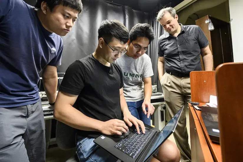 grad students and Andreas Velten