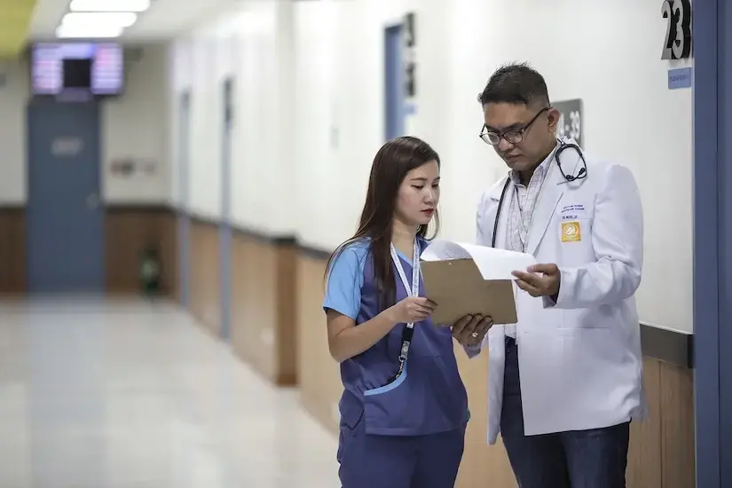 Stock photo of clinicians working
