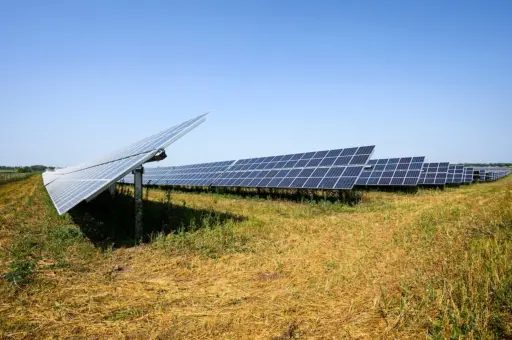 Solar panel field