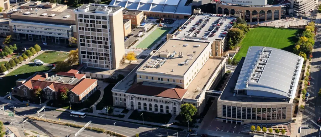 Aerial Photo of Engineering buildings