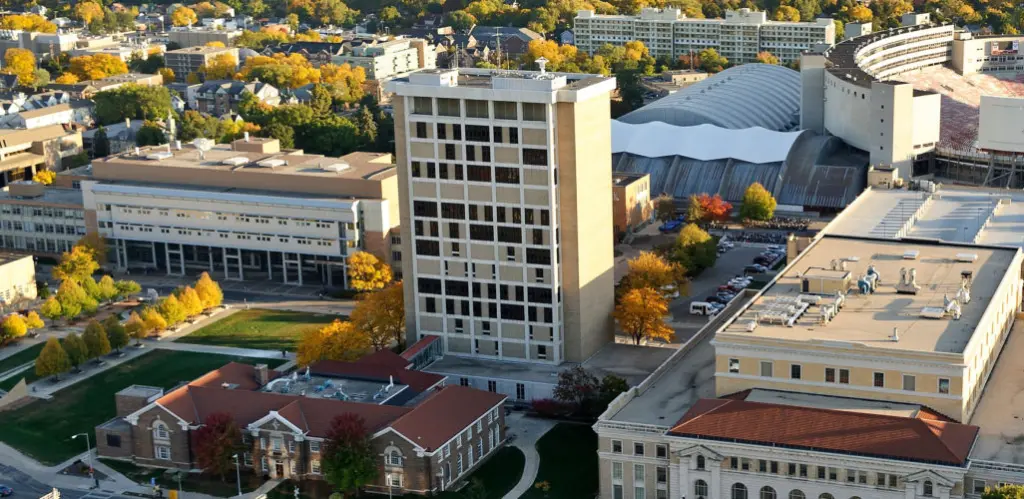 Aerial Photo of Engineering Hall