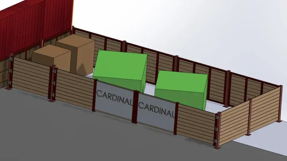Student design for a custom gate and fence system