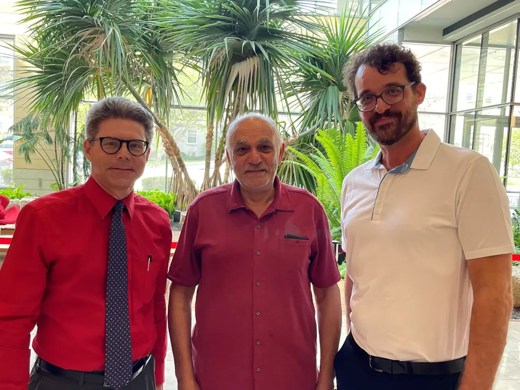 Pictured left to right: Jeff Russell, Hussain Bahia, and Bill Likos