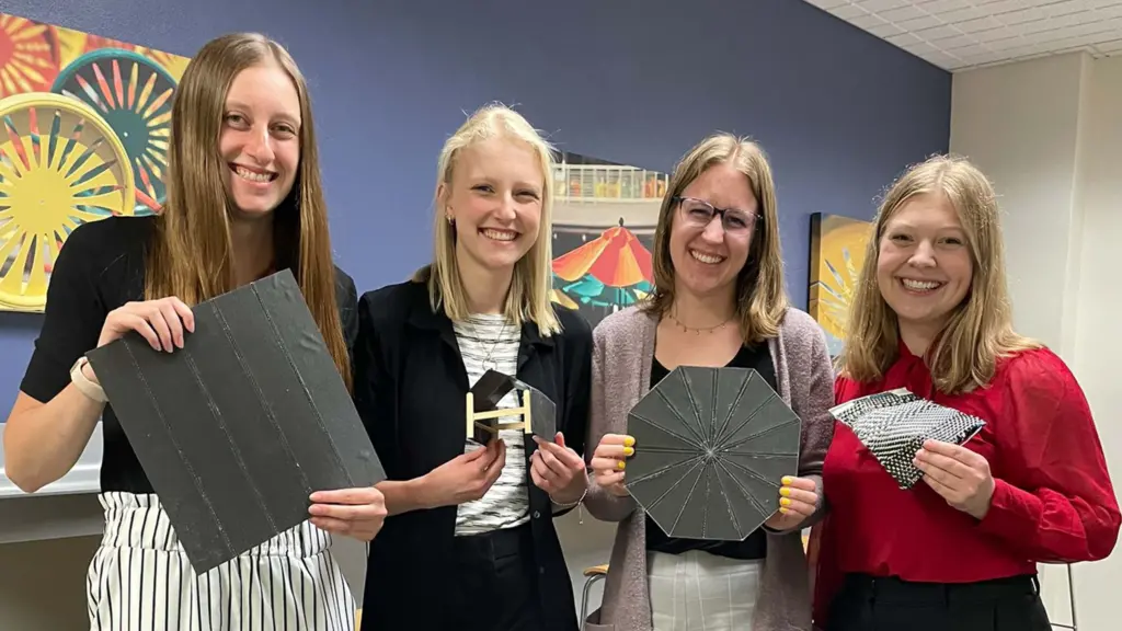 Jordyn Benn, Anna Cardinal, Caitlin Piotrowski, and Claire Steines