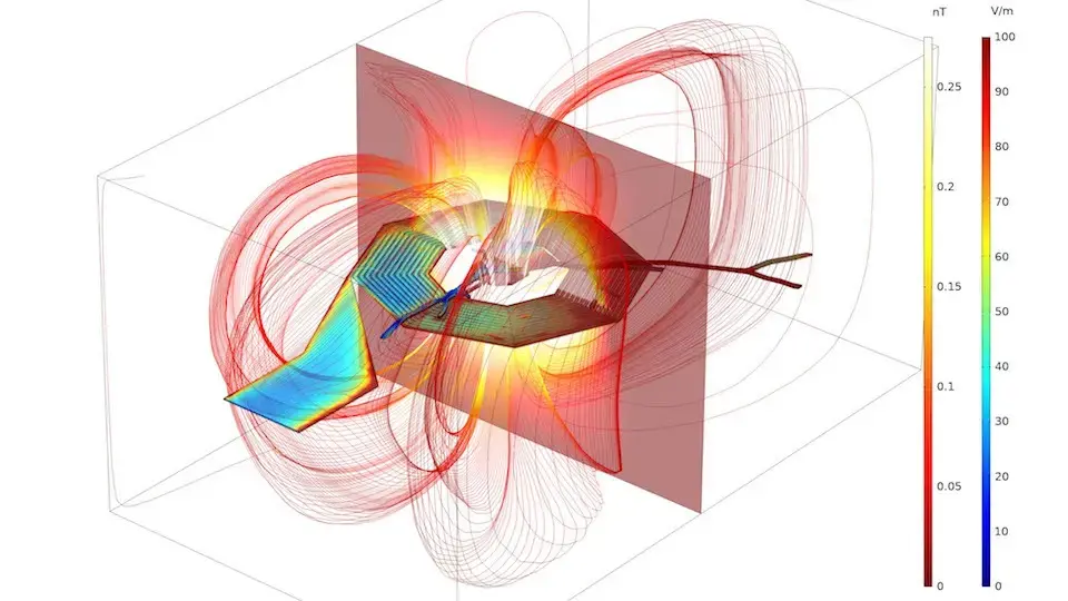 Wireless nano antenna illustration