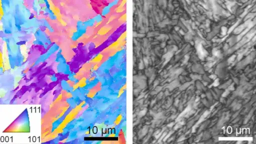 microscopic image of 3D-printed 17-4 stainless steel