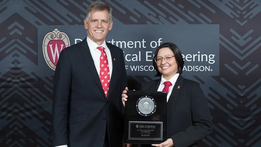 Darryl Thelen and Kate Fu at ME fall 2022 investiture