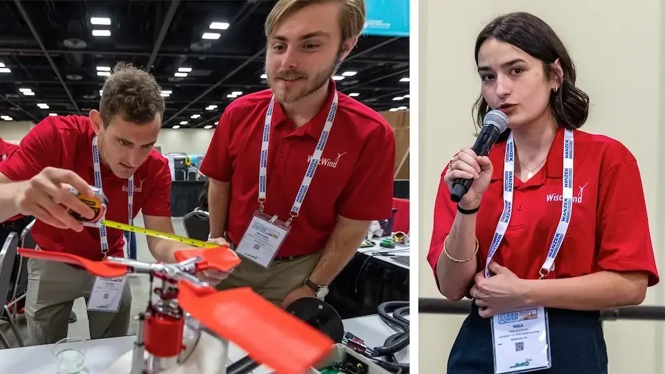 WiscWind team members at 2022 Collegiate Wind Competition