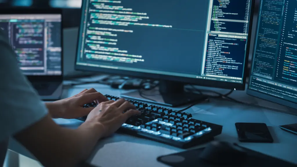 computational researcher doing coding