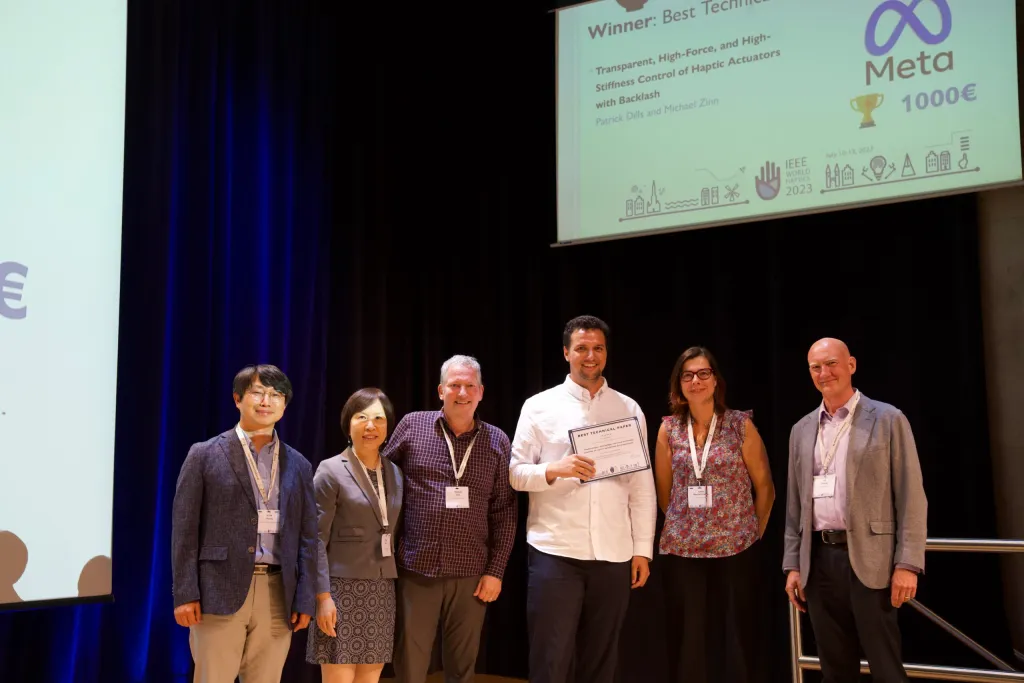 Dills and Zinn world haptics best paper