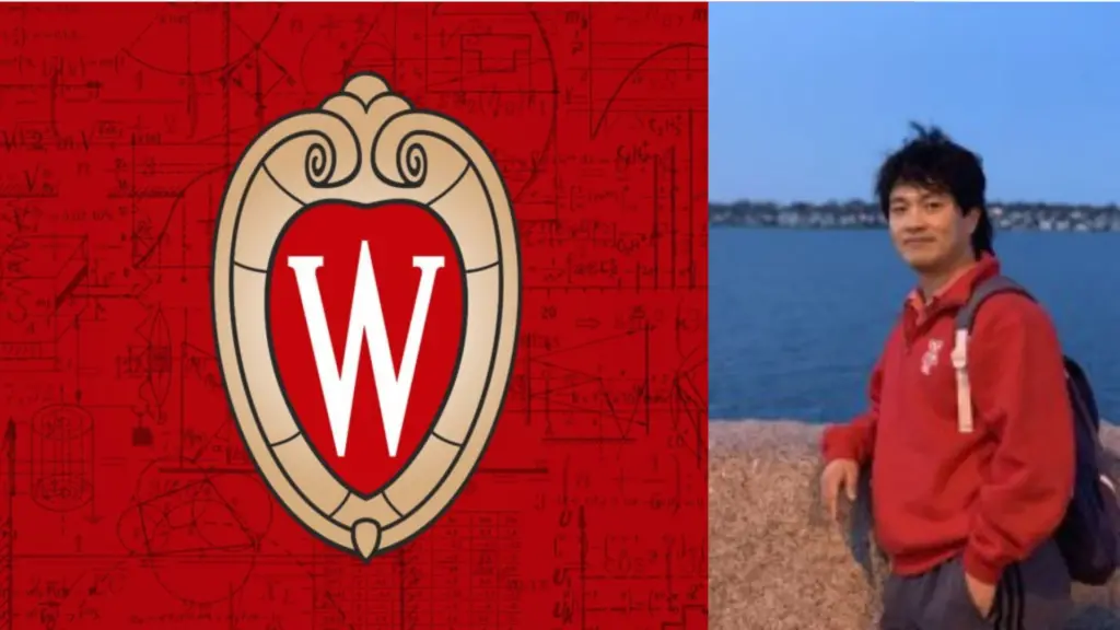 Di Wu standing near blue body of water