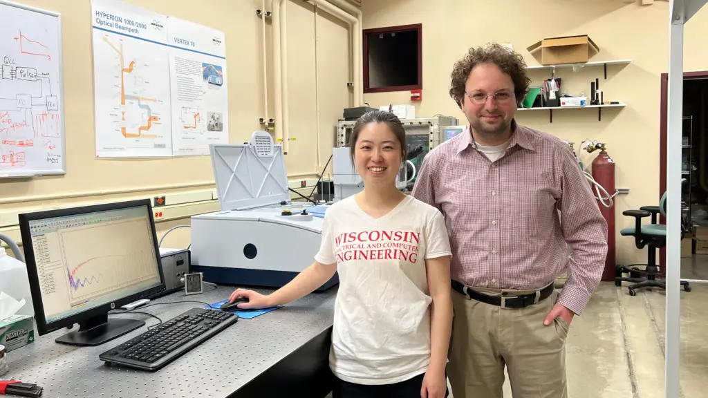 ECE PhD student Hongyan Mei and Associate Professor Mikhail Kats