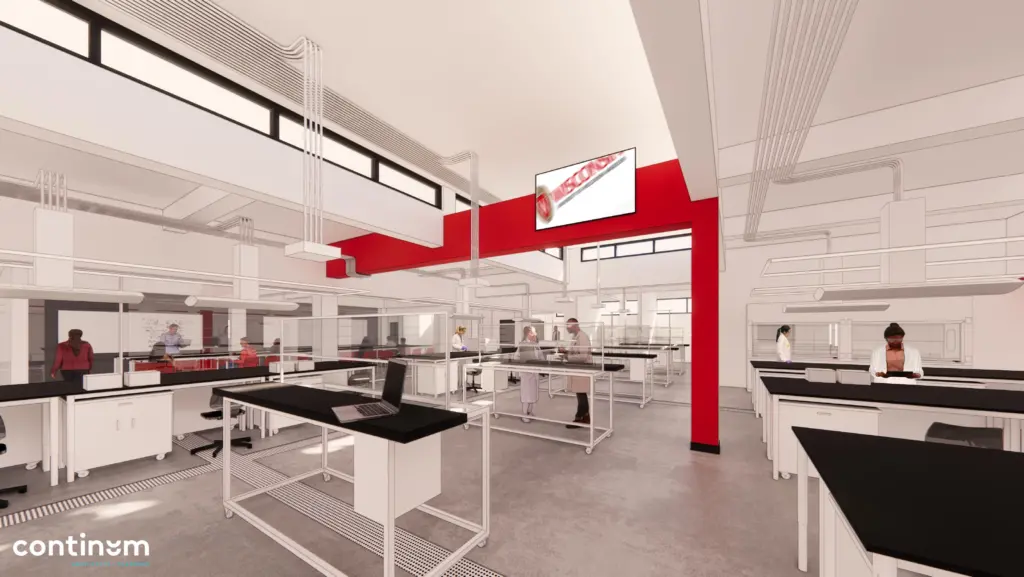 Rendering of CBE summer lab space