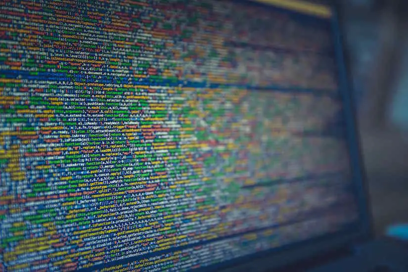 Graphic of computer code