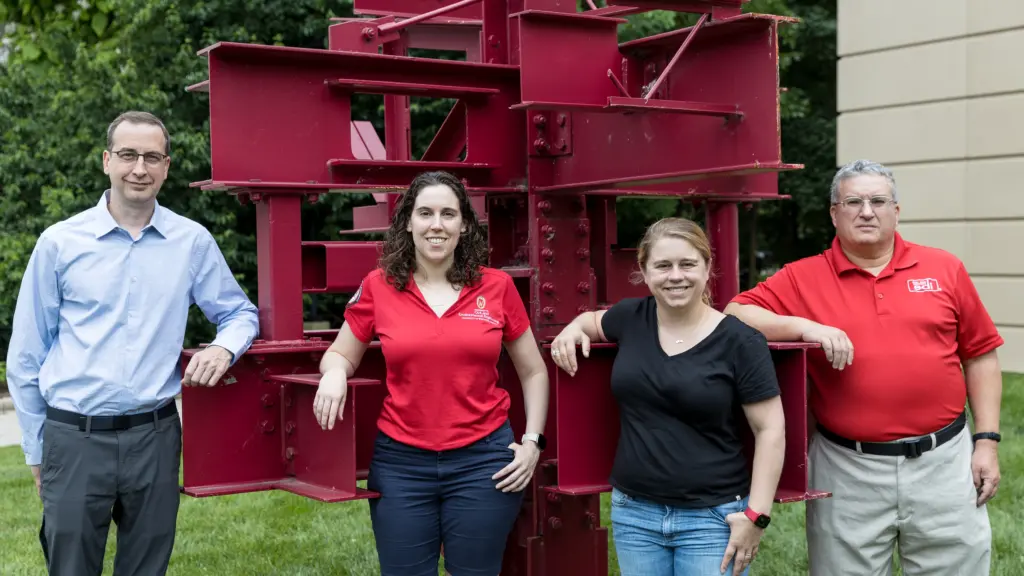 Consortium for Holistic Steel Systems members John Klein, Hannah Blum, Andrea Hicks and Thomas Sputo