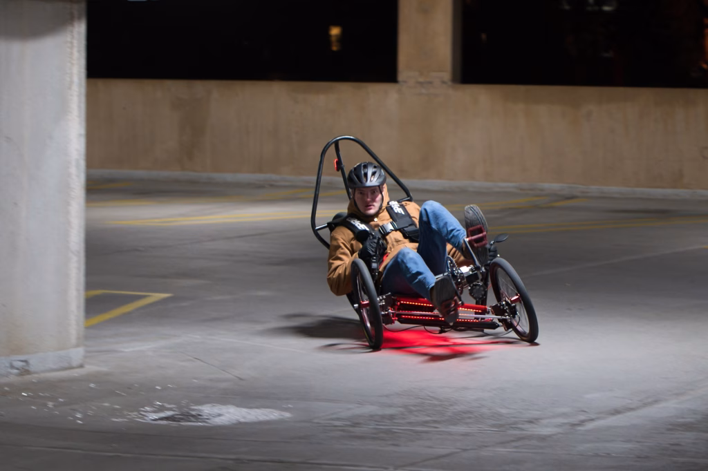 human powered vehicle challenge bike turning