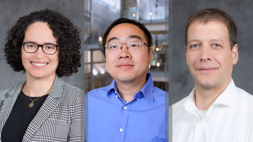 Three Nuclear Engineering & Engineering Physics professors receive tenure: Juliana Pacheco Duarte, Yongfeng Zhang, and Benedikt Geiger