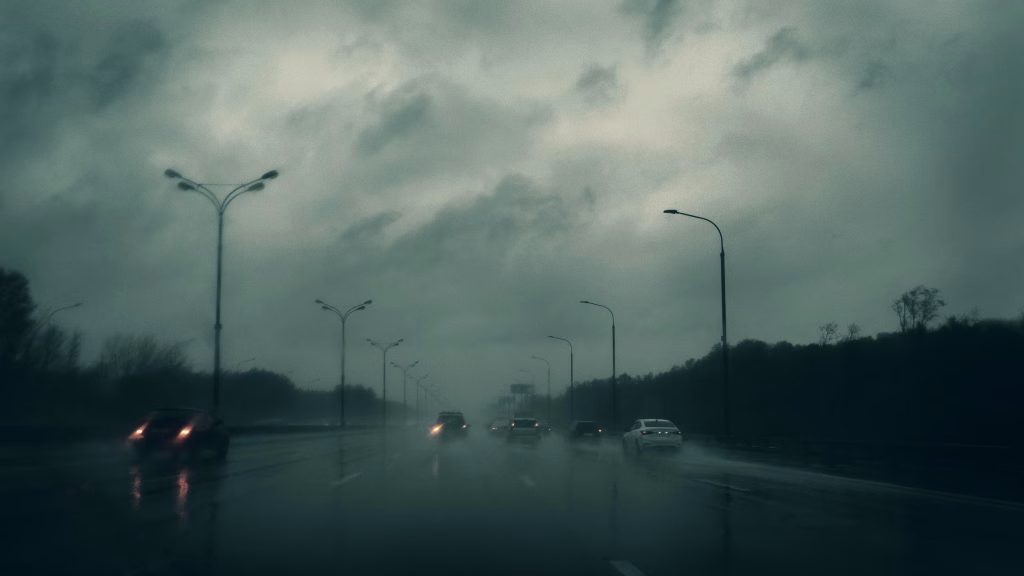 Stock image of a rainstorm